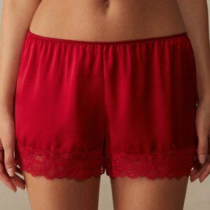 BNWT Intimissimi Silk Shorts - Red
